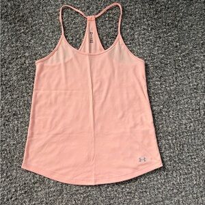 Under Armour Orange Sleeveless Tank Top with Racerback